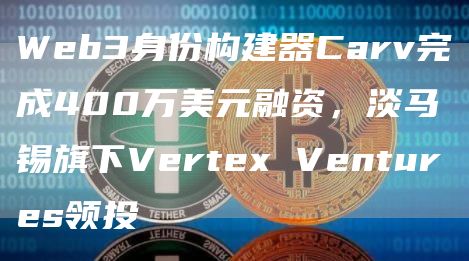 Web3身份构建器Carv完成400万美元融资,淡马锡旗下Vertex Ventures领投-链答网