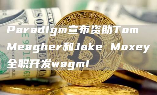 Paradigm宣布资助Tom Meagher和Jake Moxey全职开发wagmi-链答网