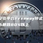 加密投资平台Freeway停止服务，其代币暴跌80%以上-链答网