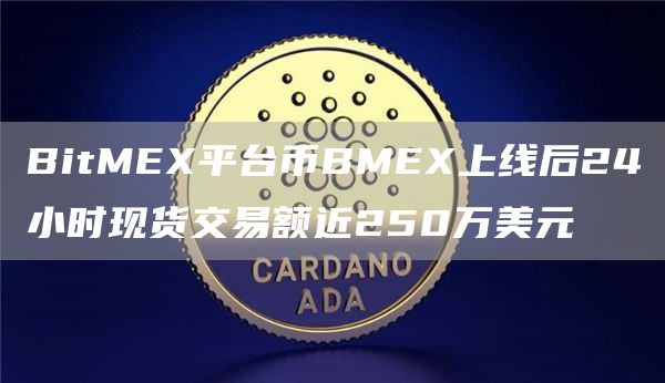 BitMEX平台币BMEX上线后24小时现货交易额近250万美元-链答网