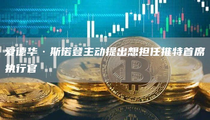 爱德华·斯诺登主动提出想担任推特首席执行官-链答网