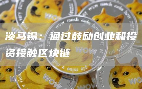 淡马锡:通过鼓励创业和投资接触区块链-链答网