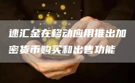 速汇金在移动应用推出加密货币购买和出售功能-链答网