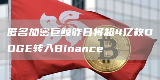 匿名加密巨鲸昨日将超4亿枚DOGE转入Binance-链答网