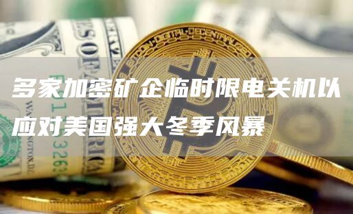 多家加密矿企临时限电关机以应对美国强大冬季风暴-链答网