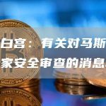 美国白宫：有关对马斯克进行国家安全审查的消息不实-链答网